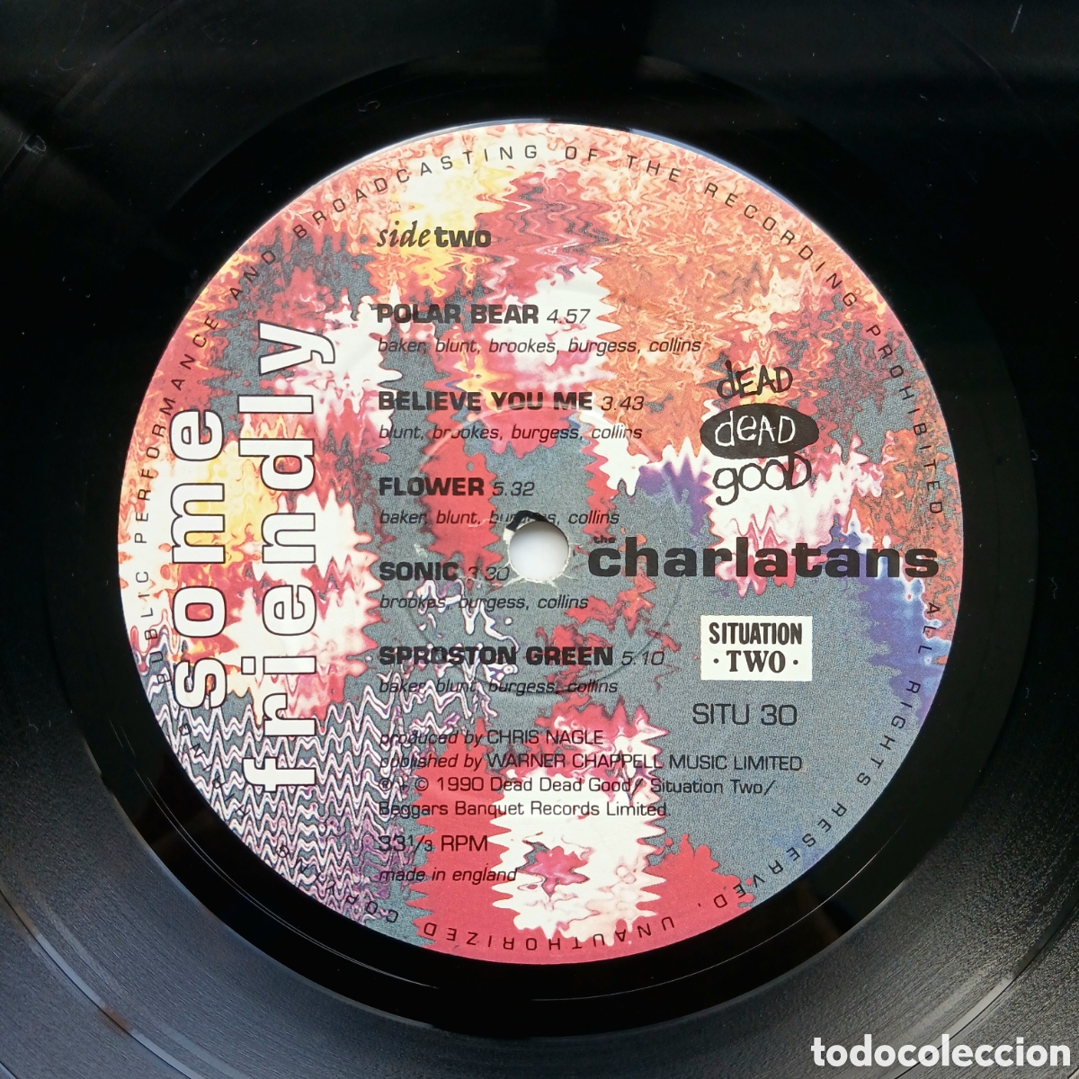 Discos de vinilo: Vinilo &rdquo;Some Friendly&rdquo; de The Charlatans, 1990. - Foto 11