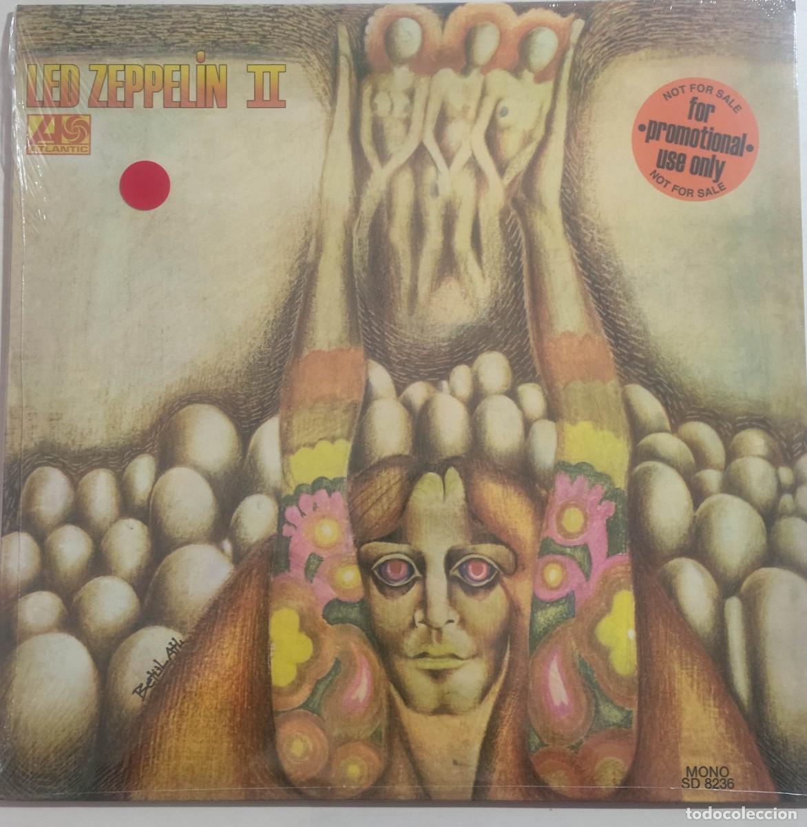 Disques de vinyle: Led Zeppelin-Led Zeppelin II-Promo-Mono-Rojo-Nuevo Precintado-Turqu&iacute;a lp