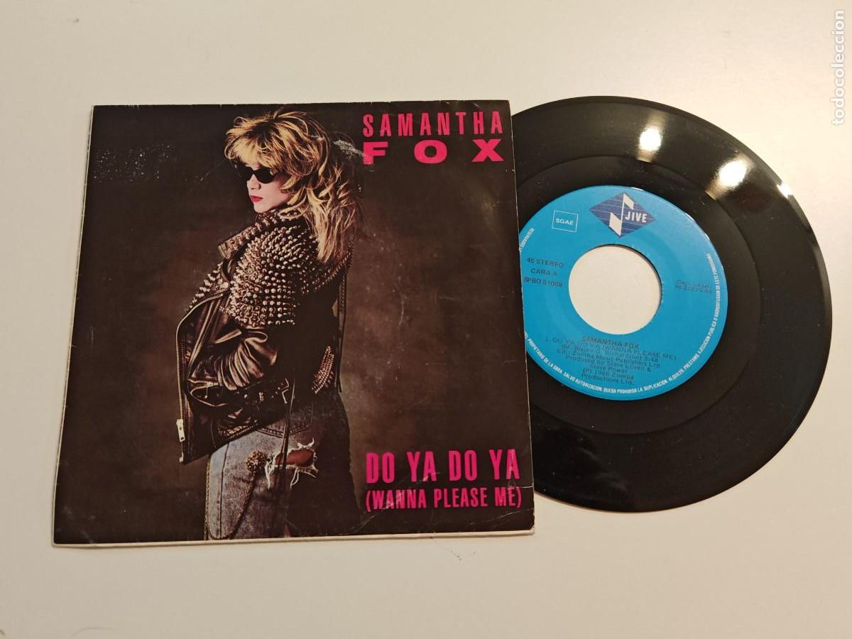 Discos de vinilo: SAMANTHA FOX Do ya do ya wanna please me SINGLE VINILO DEL A&Ntilde;O 1986 ESPA&Ntilde;A CONTIENE 2 TEMAS