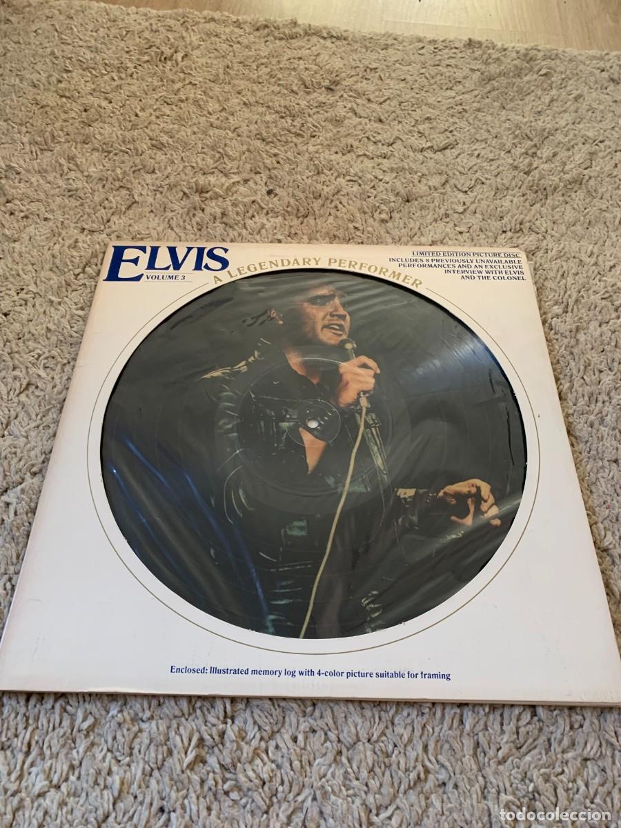 Discos de vinilo: LP. PICTURE DISC. ELVIS PRESLEY. LIBRETO 14 PAG. CON FOTOS. DISCO MUY LEVEMENTE DOBLADO