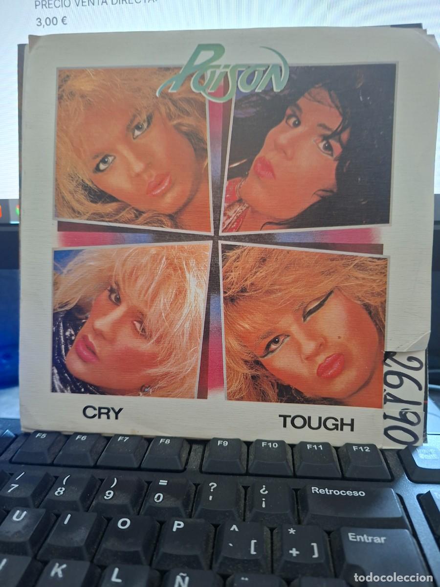 Discos de vinil: POISON - CRY - SINGLE DE VINILO ESPA&Ntilde;OL - HEAVY METAL C-41