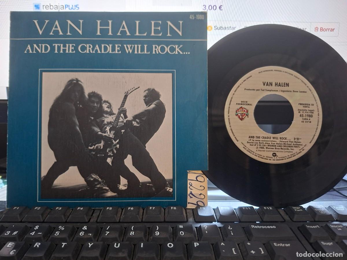 Discos de vinil: VAN HALEN - AND THE CRADLE WILL ROCK - SINGLE DE VINILO ESPA&Ntilde;OL PROMO - HEAVY METAL C-41