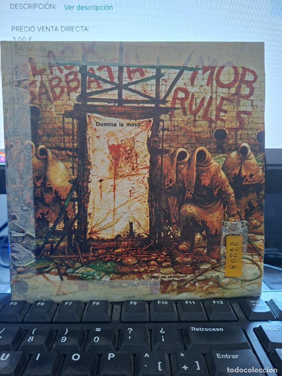 Discos de vinil: BLACK SABBATH - MOB RULES - SINGLE DE VINILO ESPA&Ntilde;OL - HEAVY METAL C-41