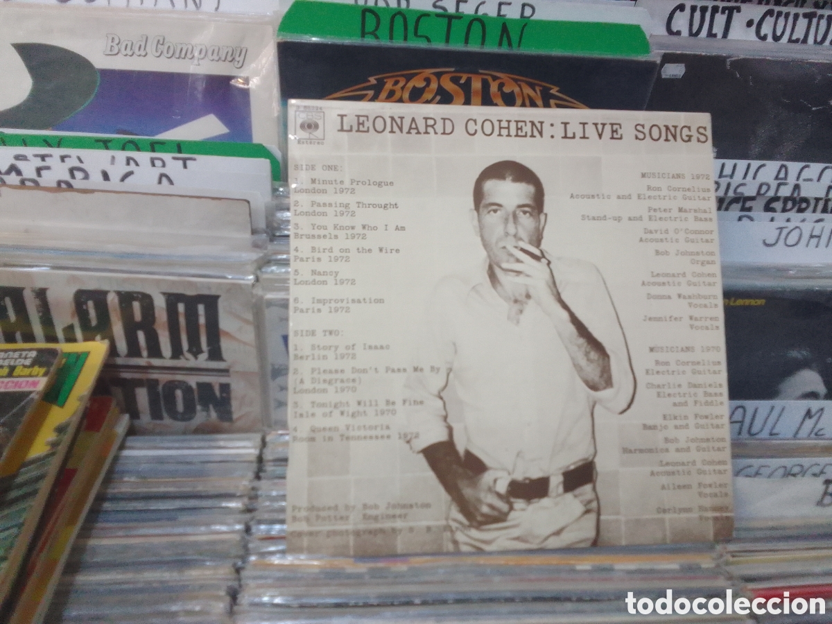 Discos de vinilo: Leonard Cohen,live songs