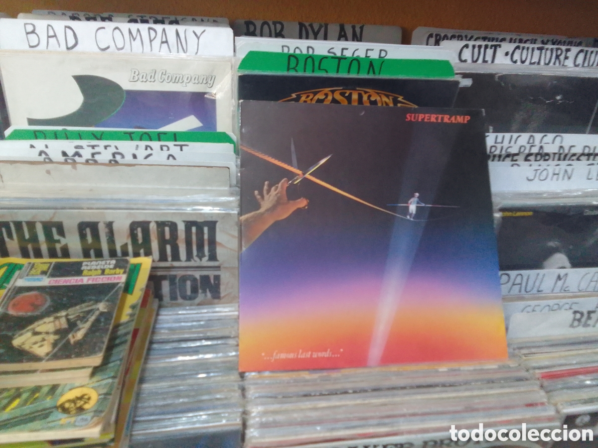 Discos de vinilo: Supertramp, famous last words