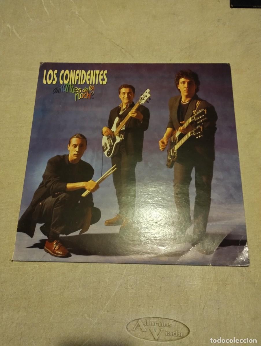 Discos de vinilo: LOS CONFIDENTES LP AMANECER DE LA NOCHE INSERT LETRAS - Foto 1
