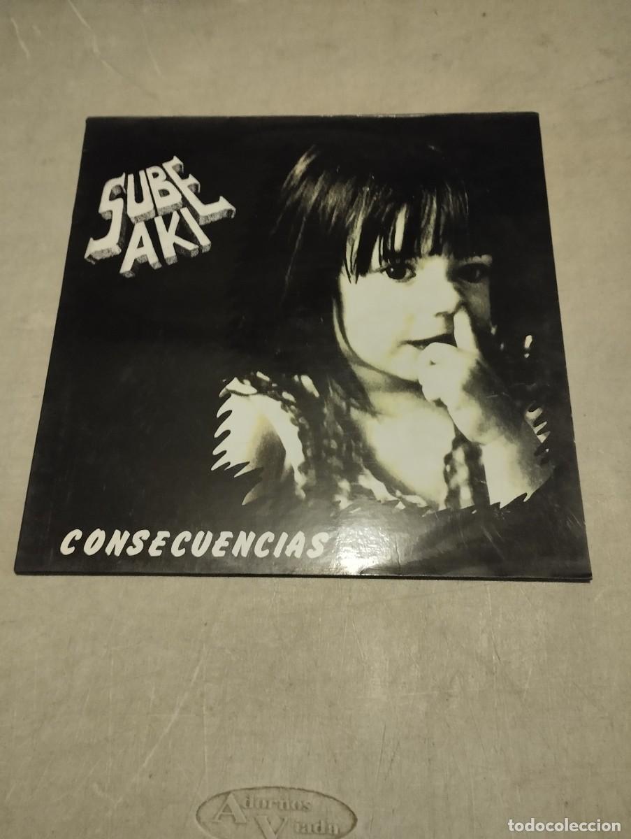 Discos de vinilo: SUBE AKI LP CONSECUENCIAS INSERT LETRAS