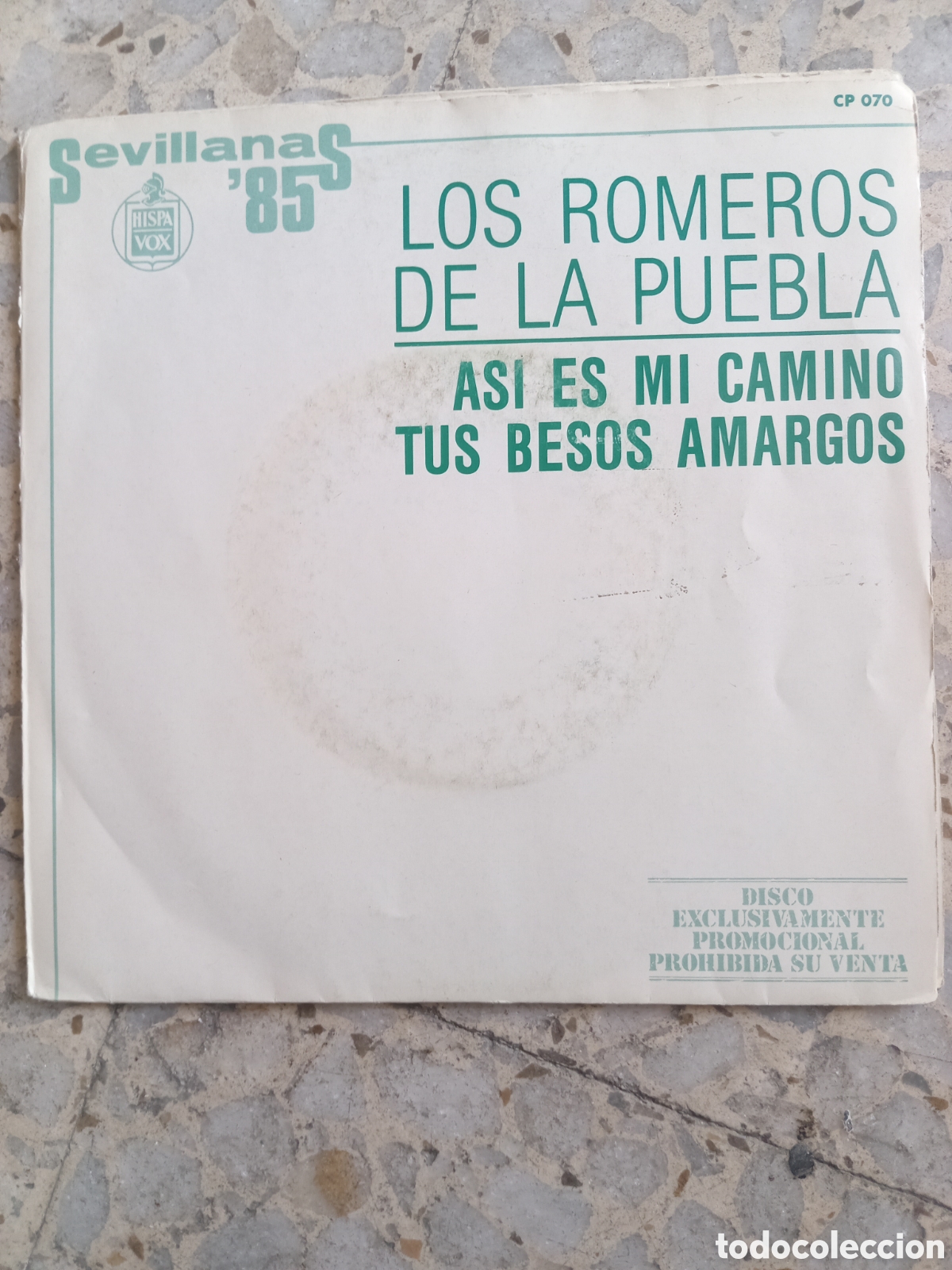 Discos de vinil: SGL ROMEROS DE LA PUEBLA ASI ES MI CAMINO 1985 PROMO