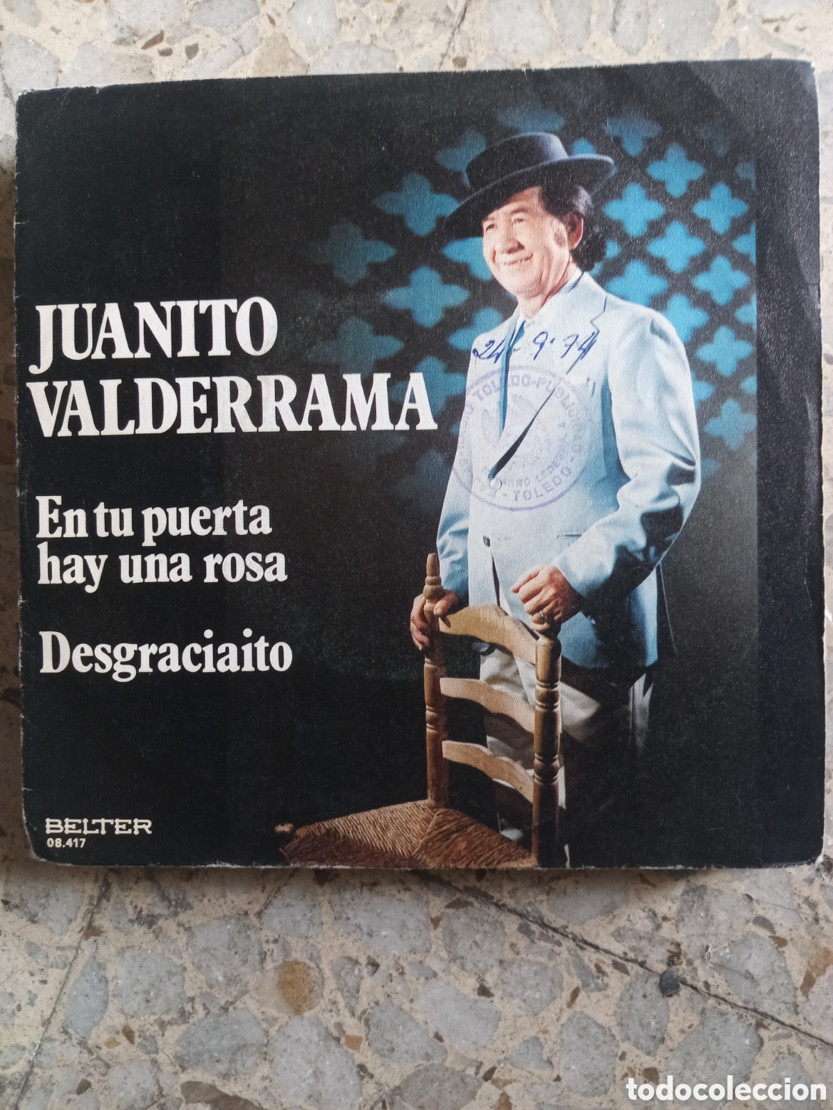 Discos de vinil: SGL JUANITO VALDERRAMA EN TU PUERTA 1974 PROMO