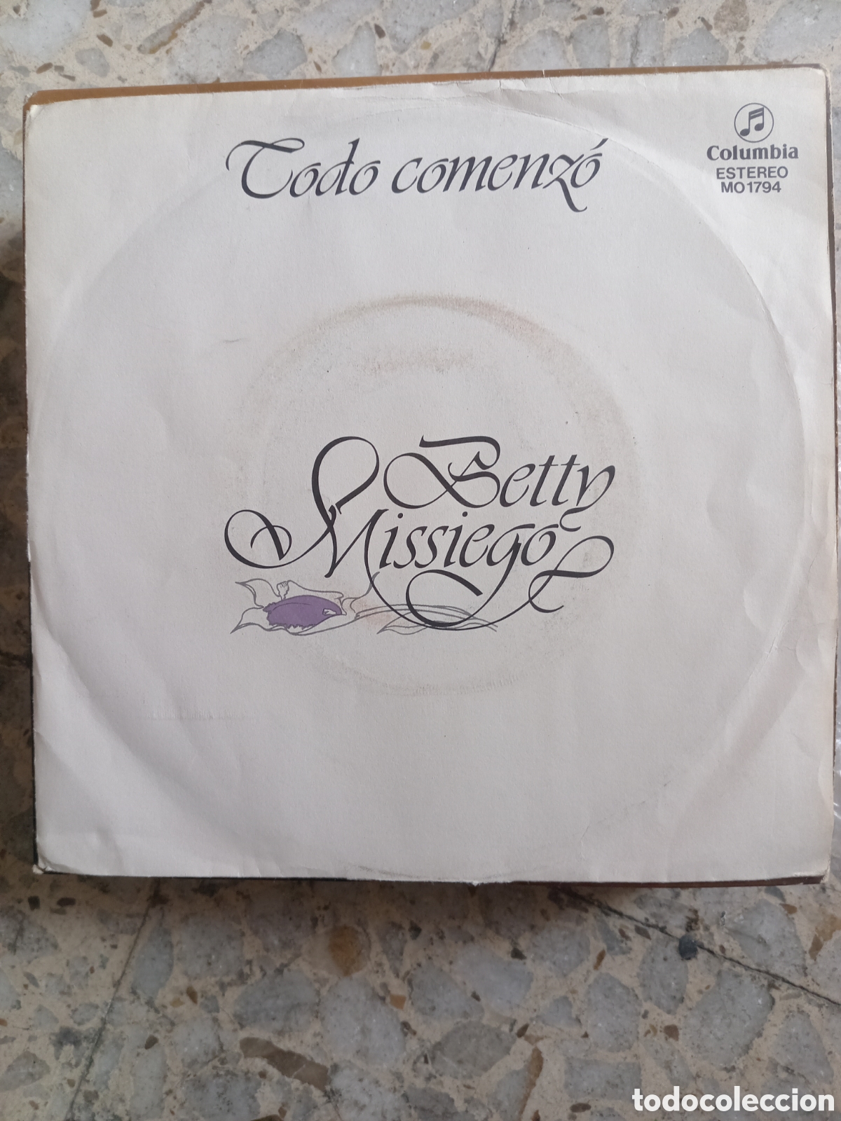 Discos de vinilo: SGL BETTY MISSIEGO TODO COMENZO 1978