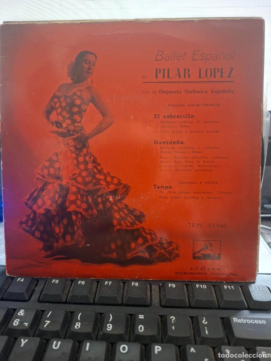 Discos de vinilo: PILAR LOPEZ - EL CABRERILLO - EP DE VINILO