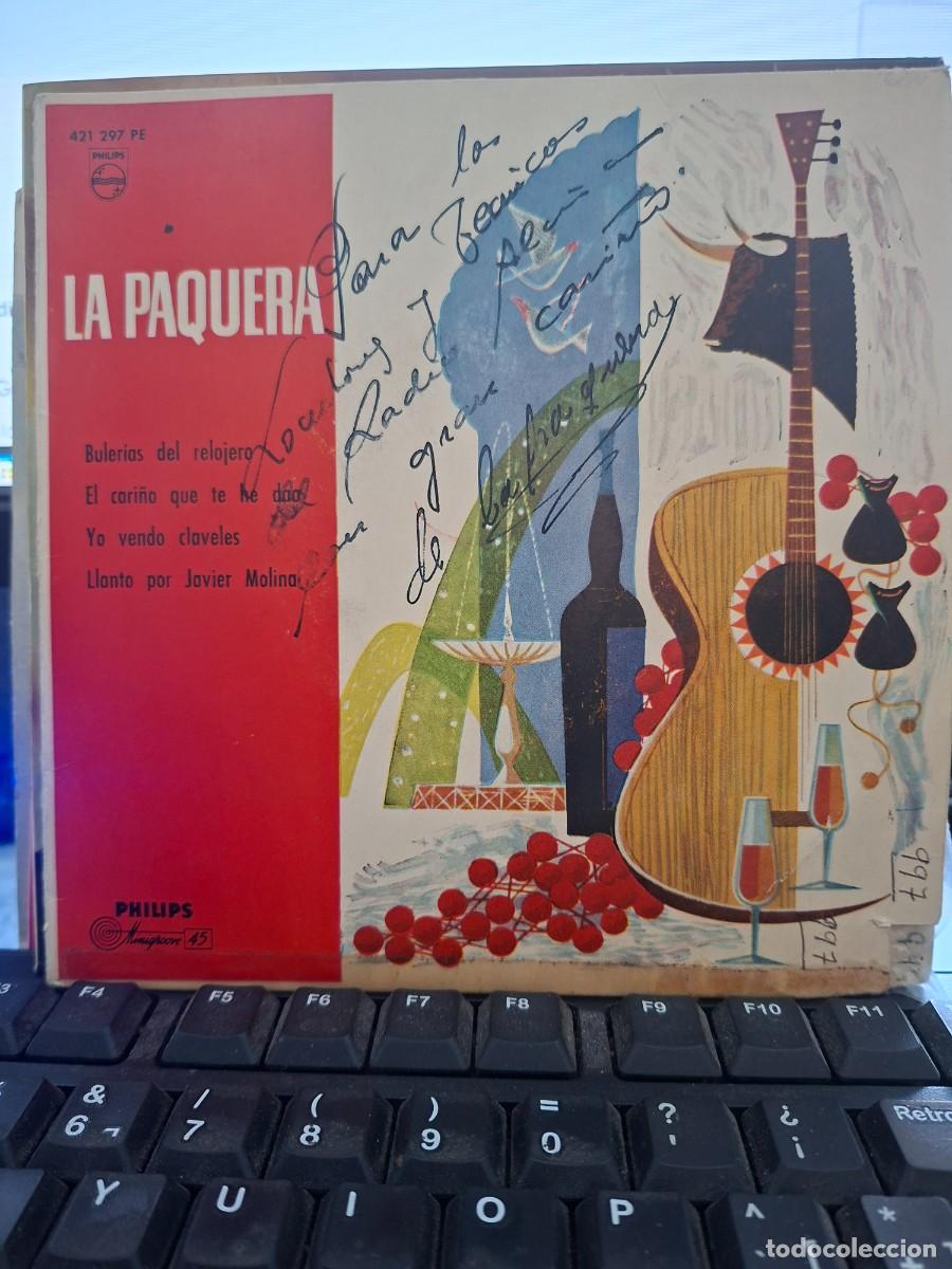 Discos de vinilo: LA PAQUERA DE JEREZ - BULERIAS DEL RELOJERO - EP DE VINILO