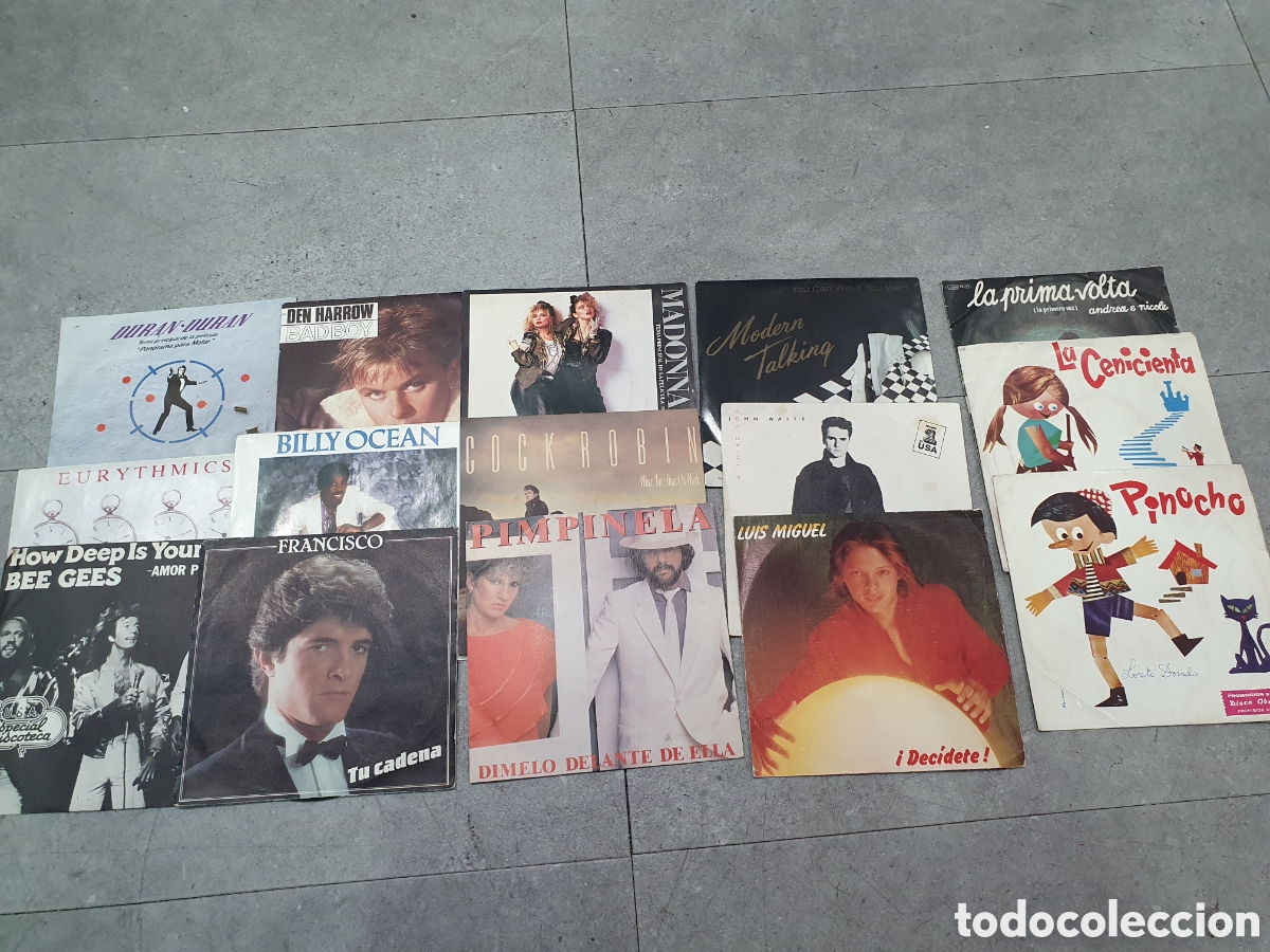 Disques de vinyle: Lote de singles variados. (L98)