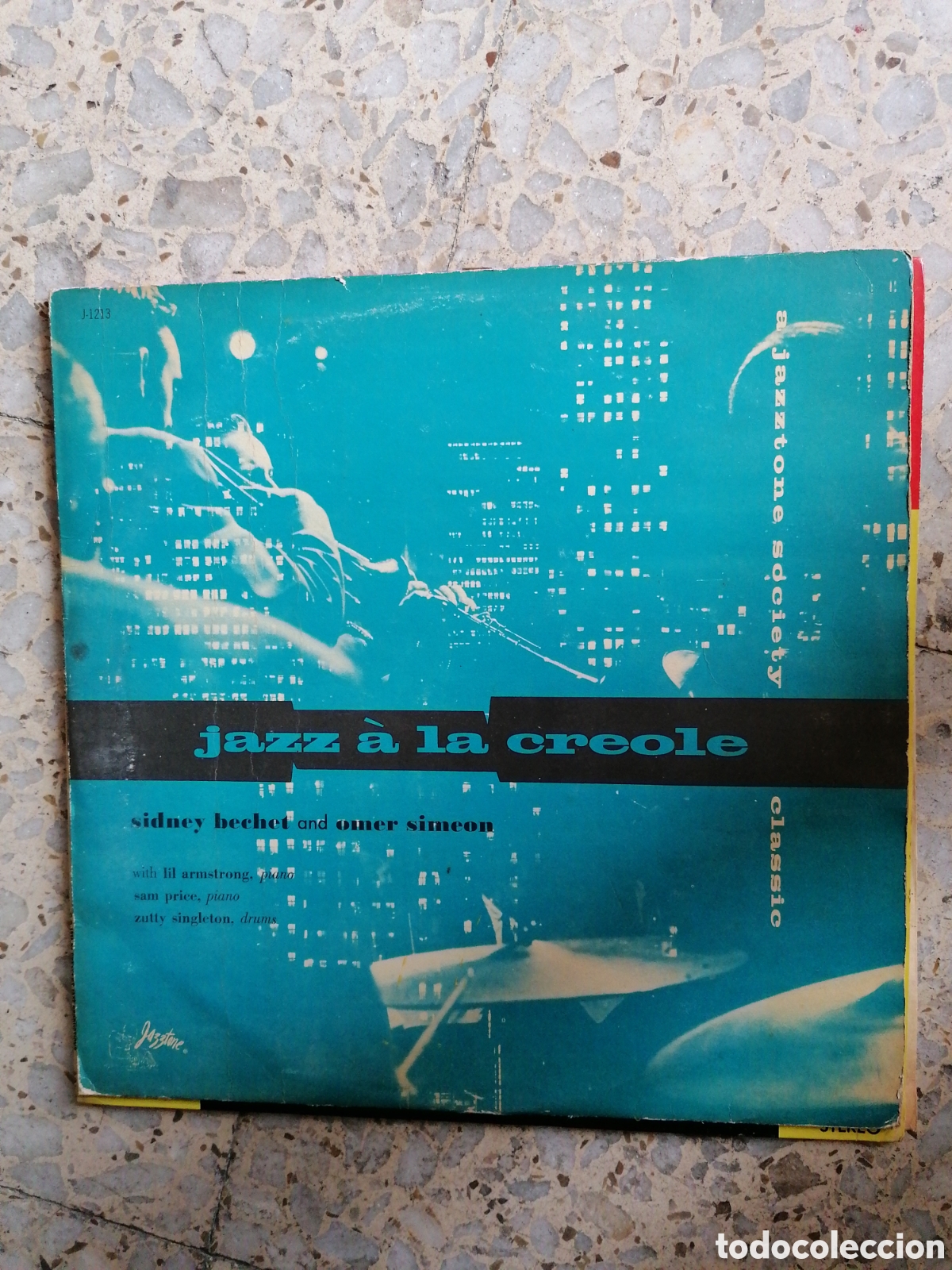 Disques de vinyle: LP JAZZ A LA CREOLE SIDNEY BECHETAND OMER SIMEON TRIO USA