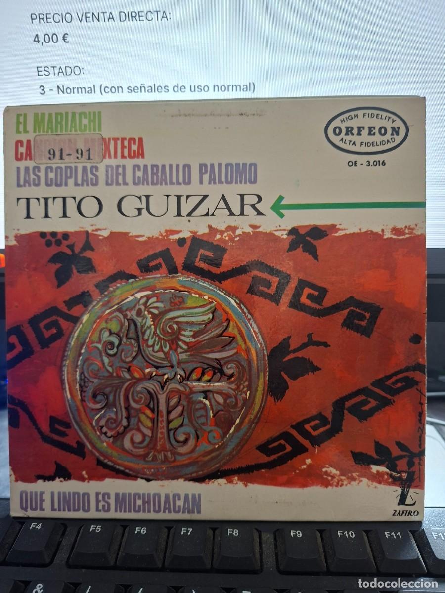 Discos de vinilo: TITO GUIZAR - EL MARIACHI - EP DE VINILO