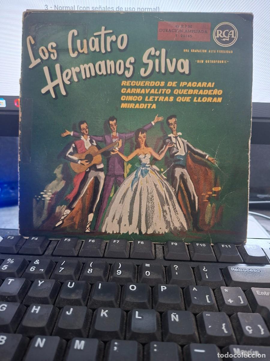 Discos de vinilo: LOS CUATRO HERMANO SILVA - RECUERDOS DE YPACARAI - EP DE VINILO