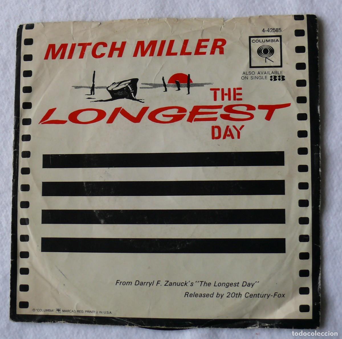 Discos de vinilo: Mitch Miller - The longest day - Single 45 rpm