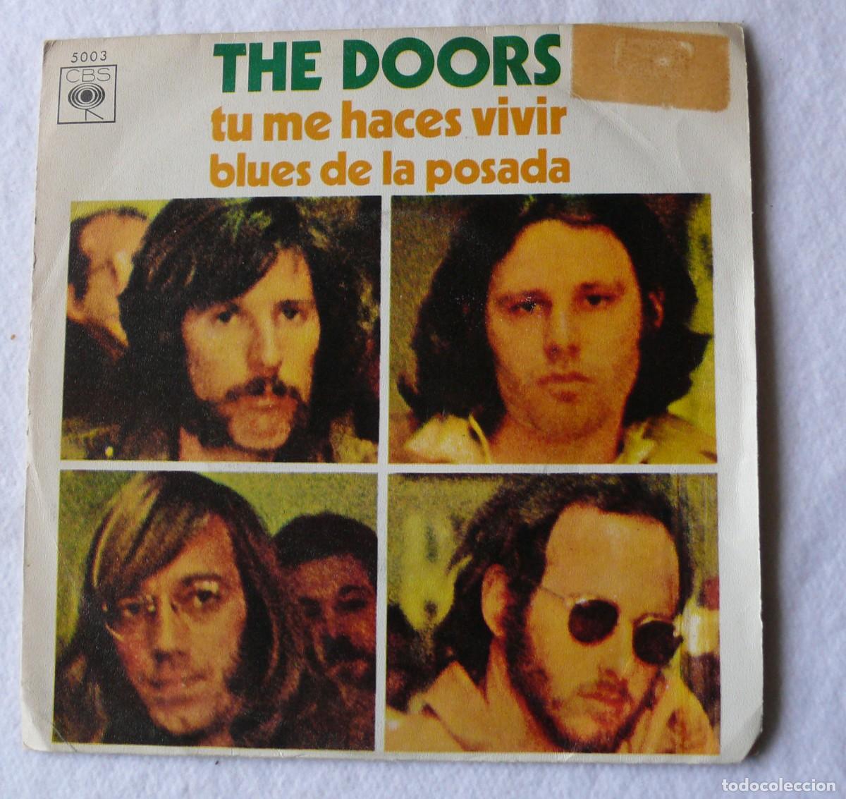 Discos de vinilo: The Doors- Tu me haces vivir - Blues de la posada - Single 45 rpm