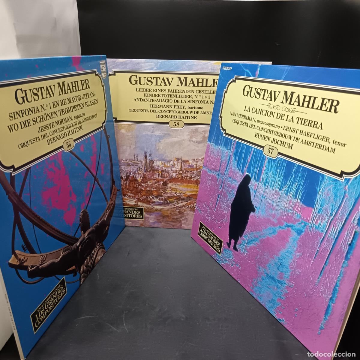 Discos de vinilo: LOTE de 3 LPs Gustav MAHLER.
