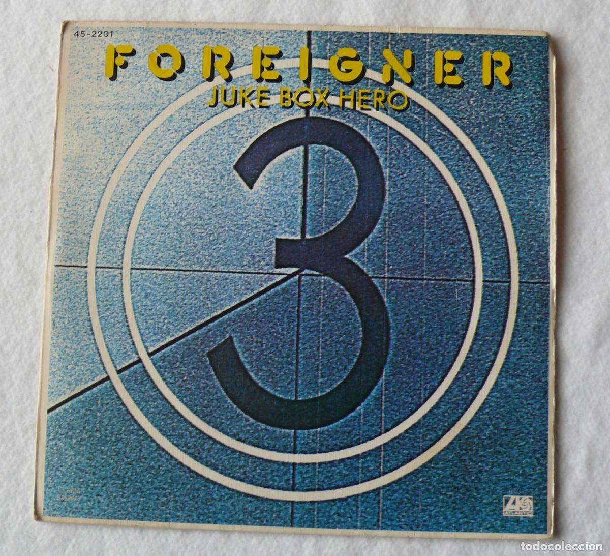 Discos de vinilo: Foreigner - Juke box hero - Single 45 Rpm - Foto 1