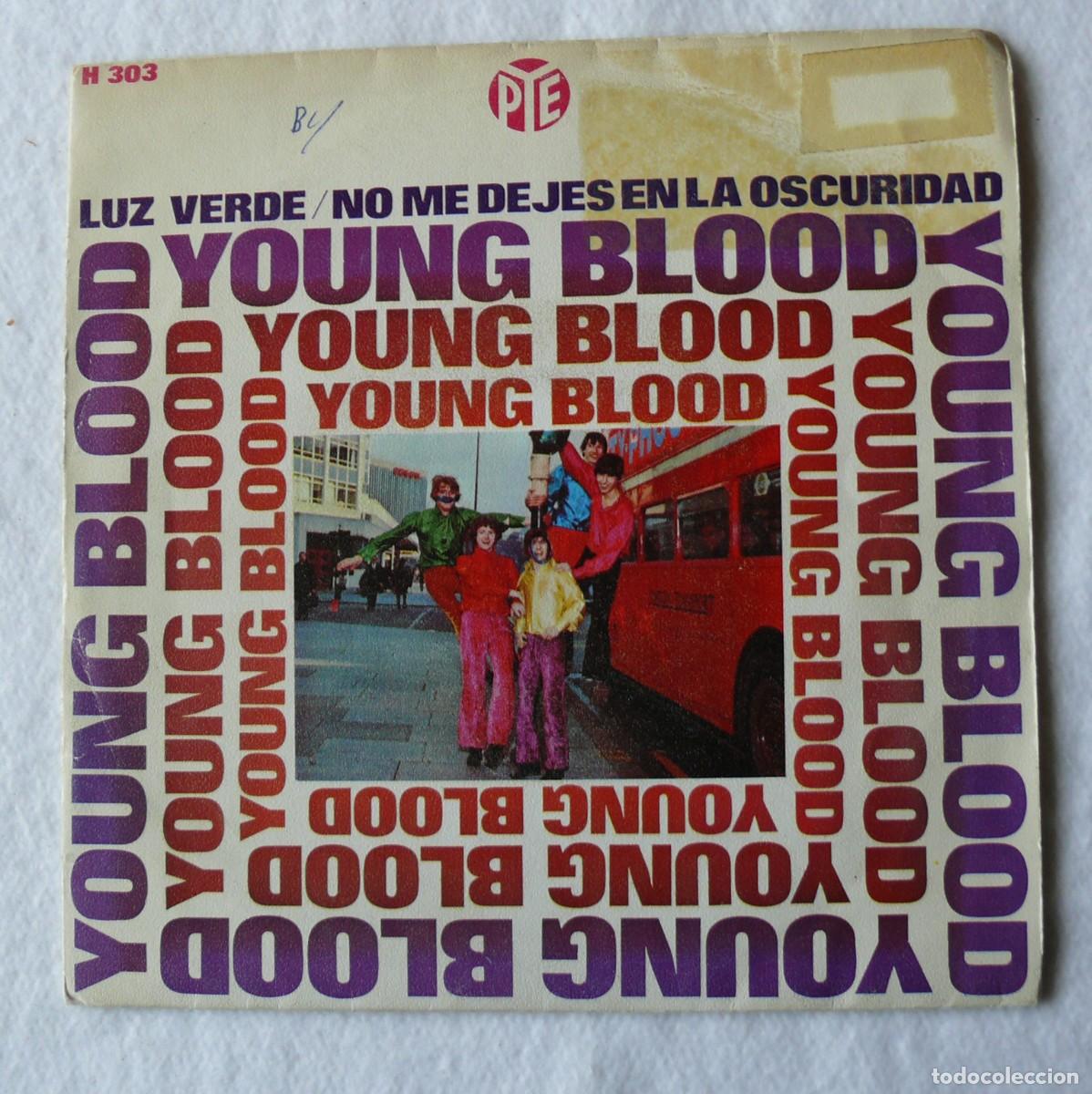 Discos de vinilo: Young Blood - Luz verde - Single 45 rpm