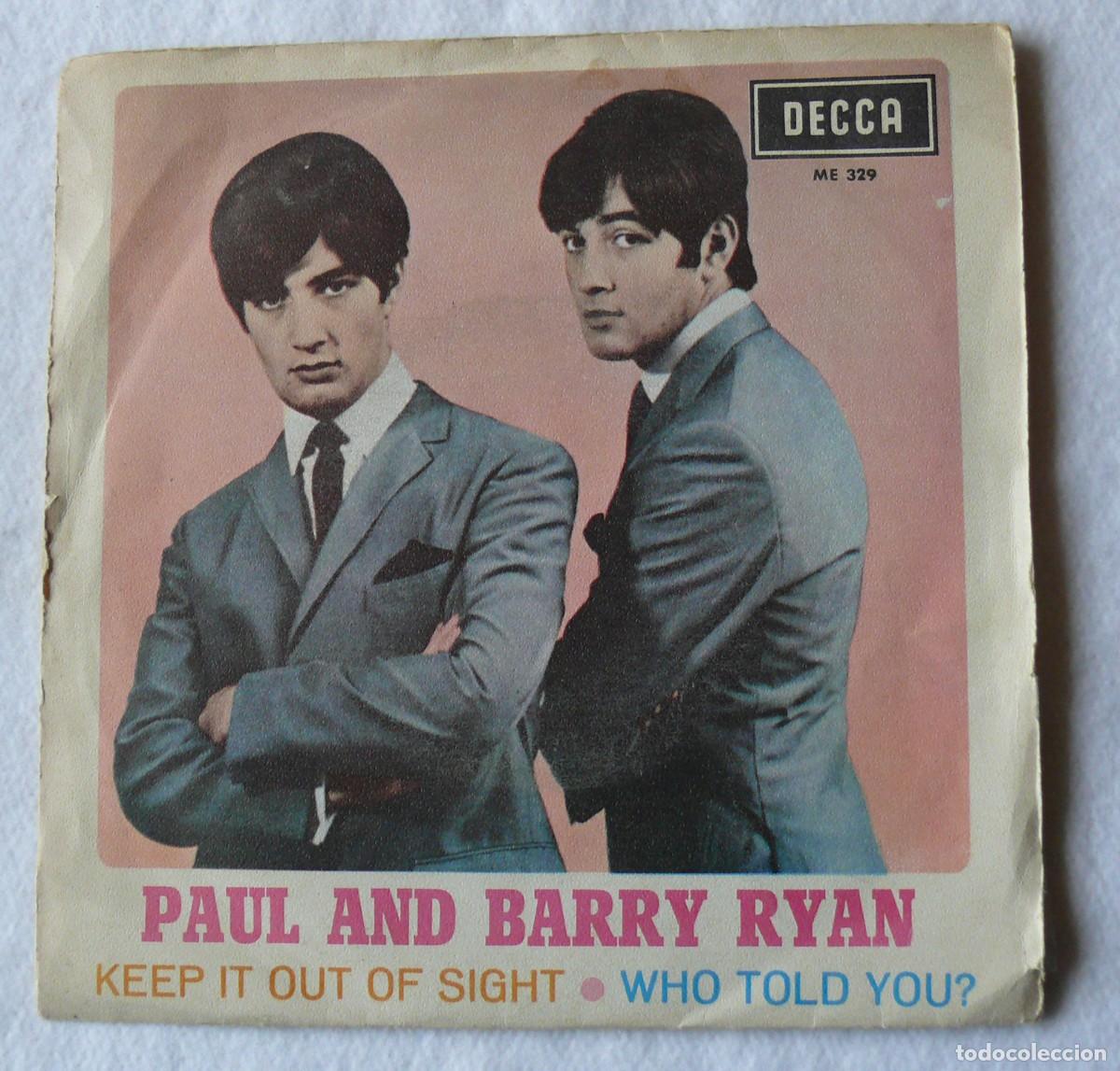Discos de vinilo: Paul And Barry Ryan - Keep it out of sight - Single 45 rpm