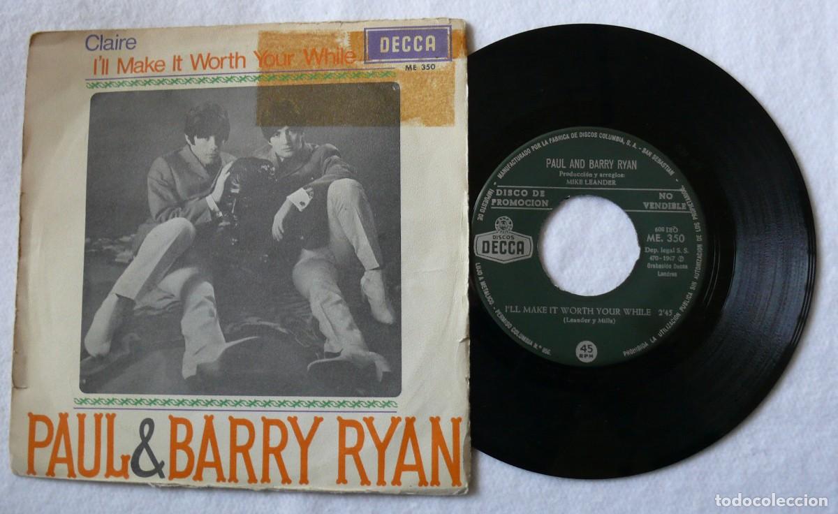 Discos de vinilo: Paul And Barry Ryan - Claire - Single 45 rpm