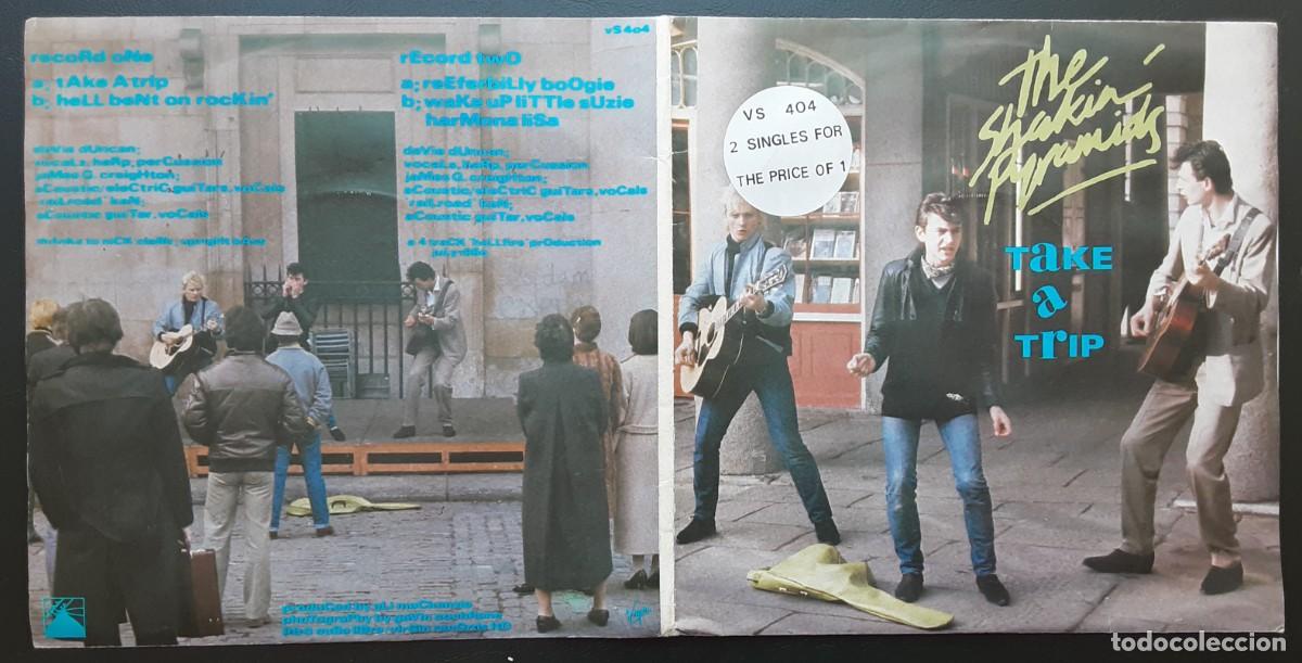 Discos de vinilo: Doble single: The Shakin' pyramids. Take a trip+ Hell bent on rockin' + Reeferbilly boogie 1