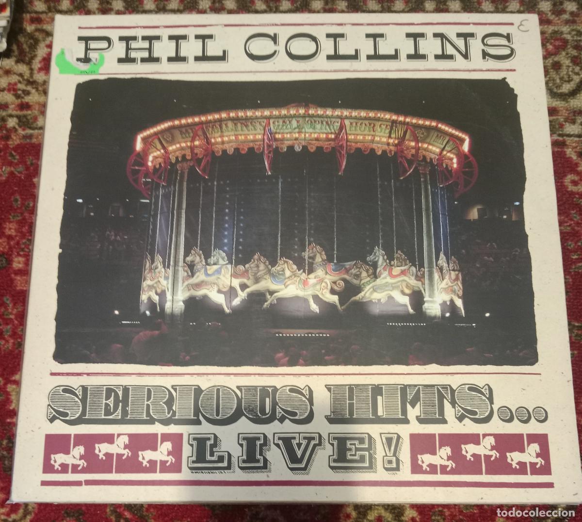 Discos de vinilo: Phil Collins &ndash; Serious hits... Doble Lp Europa 80s