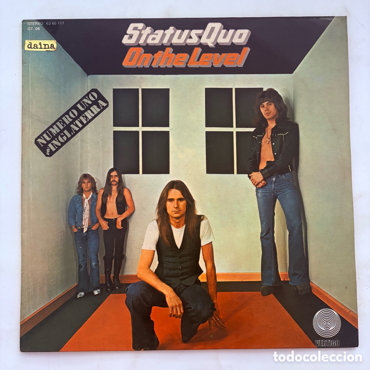 Discos de vinilo: lp Status Quo &ndash; On The Level edicion espa&ntilde;ola de 1975
