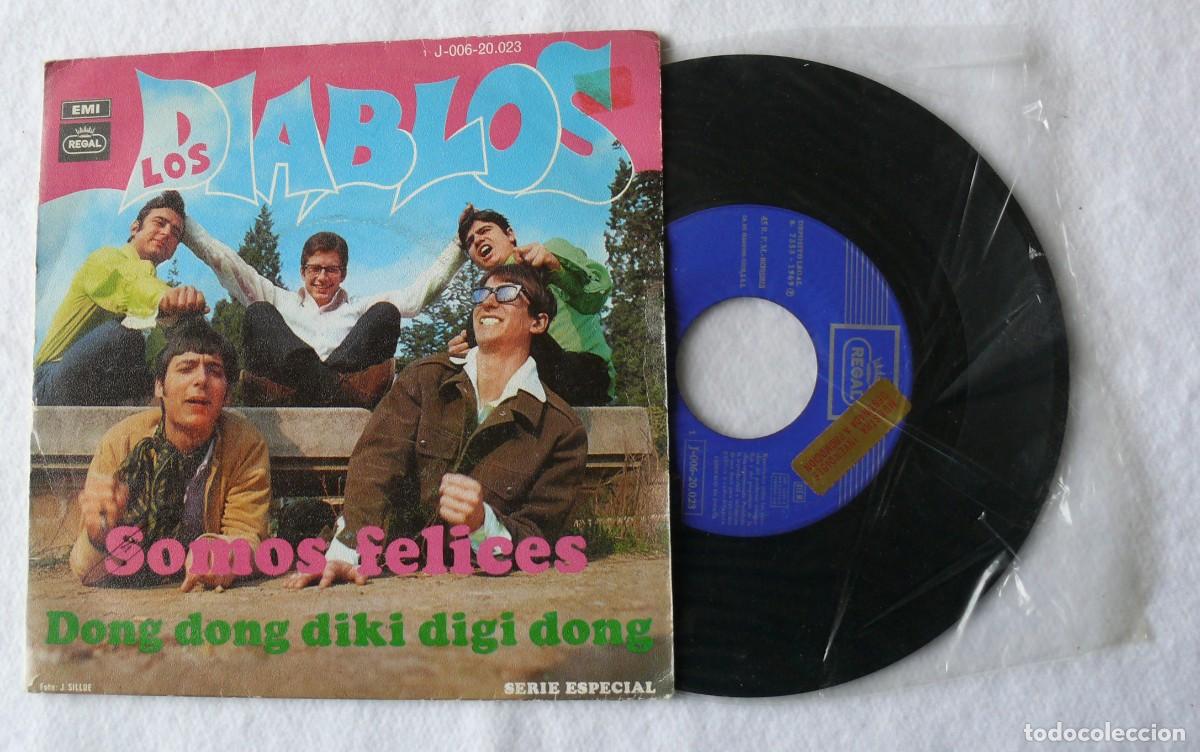 Discos de vinilo: Los Diablos - Somos felices - Single 45 rpm