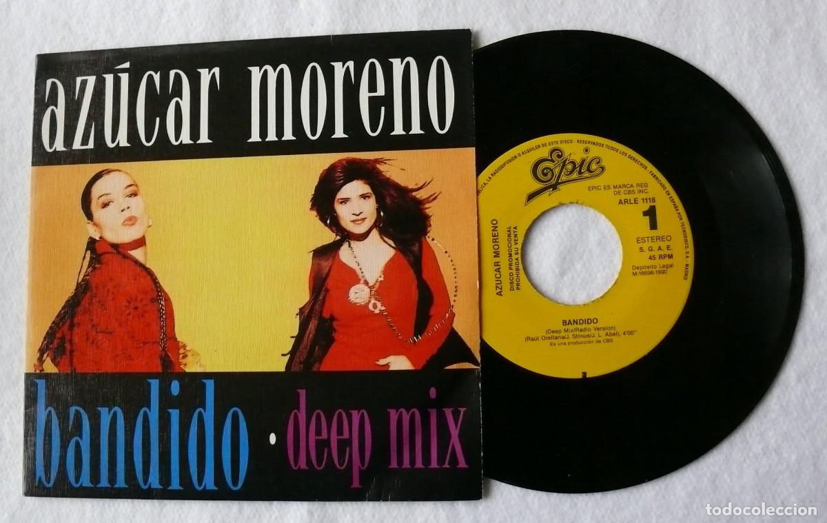 Discos de vinilo: Az&uacute;car Moreno - Bandido Deep Mix - Single 45 rpm