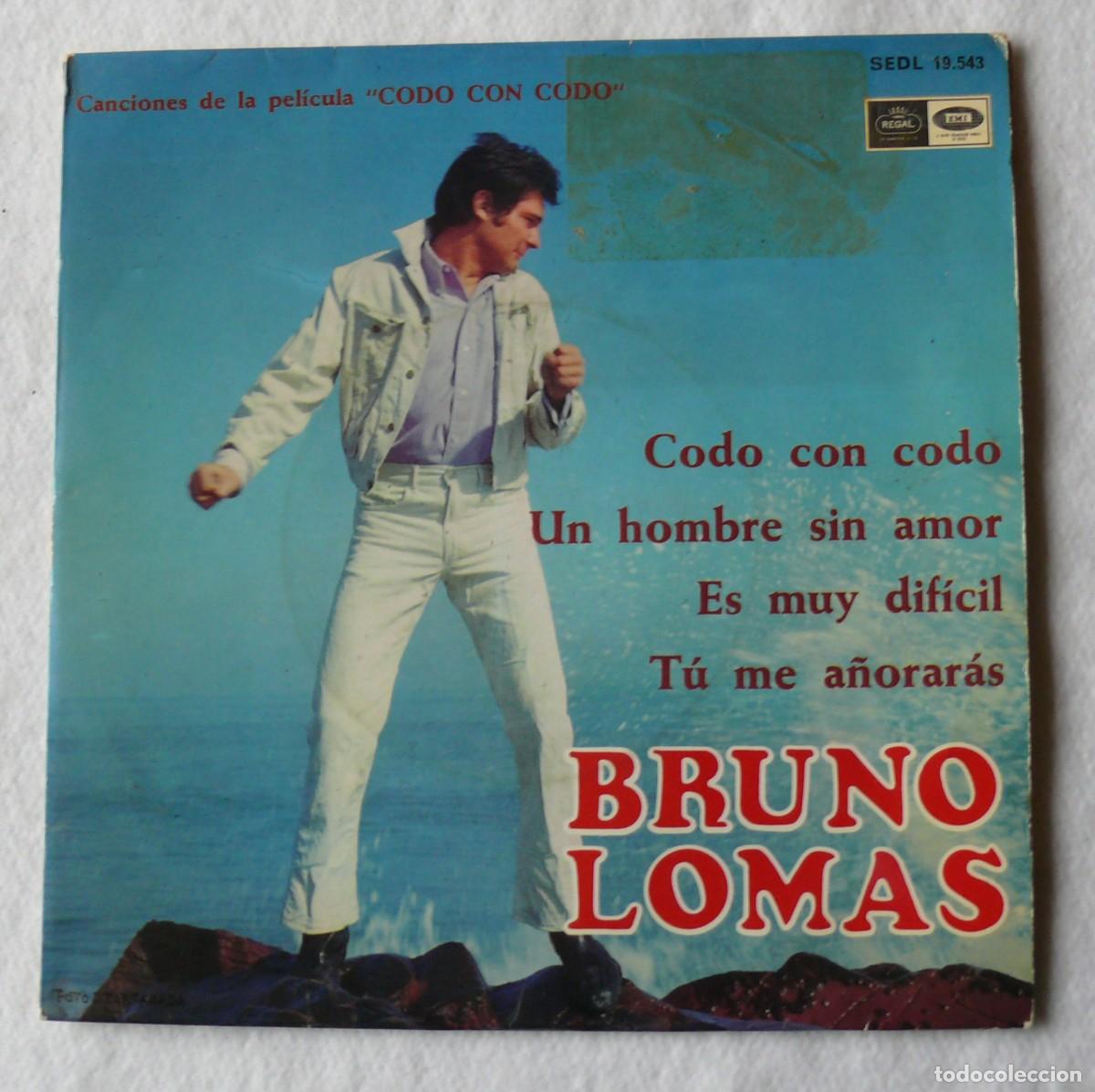 Discos de vinilo: Bruno Lomas - Codo con codo - Ep 45 rpm - Foto 1