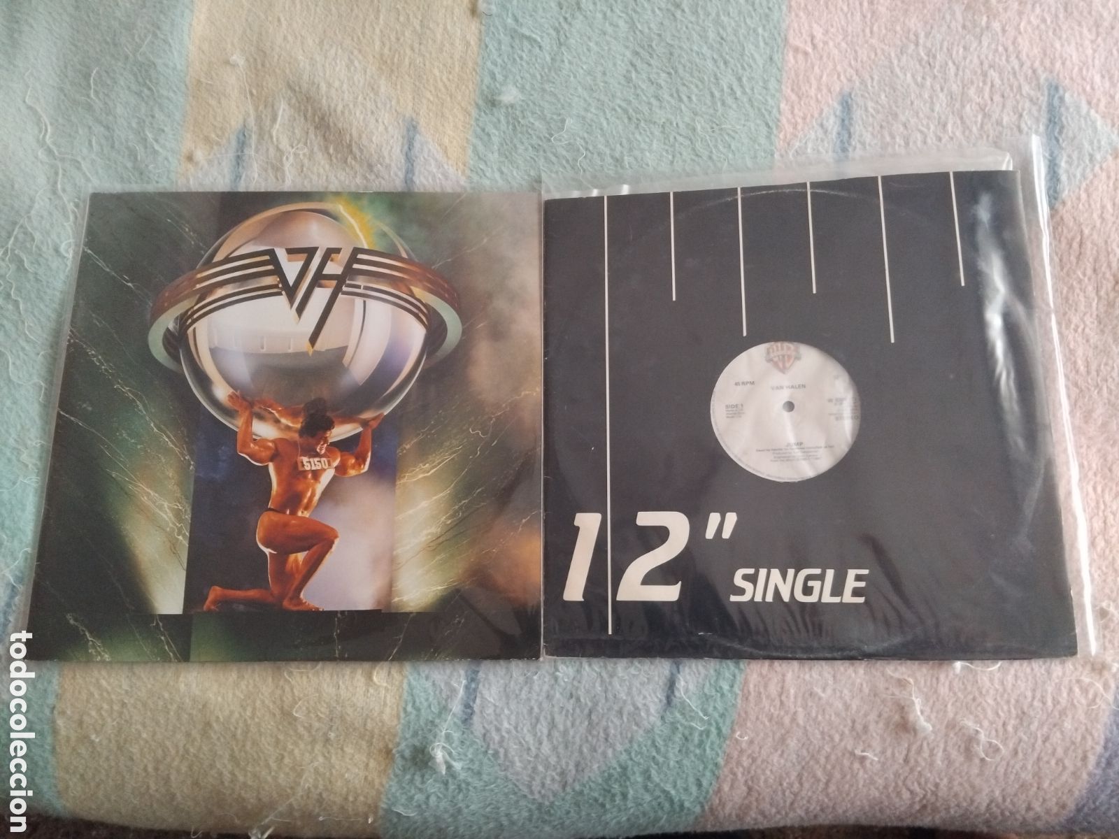 Discos de vinilo: VAN HALEN VINILO 5150 Y MAXI DE LA CANCION JUMP - Foto 1