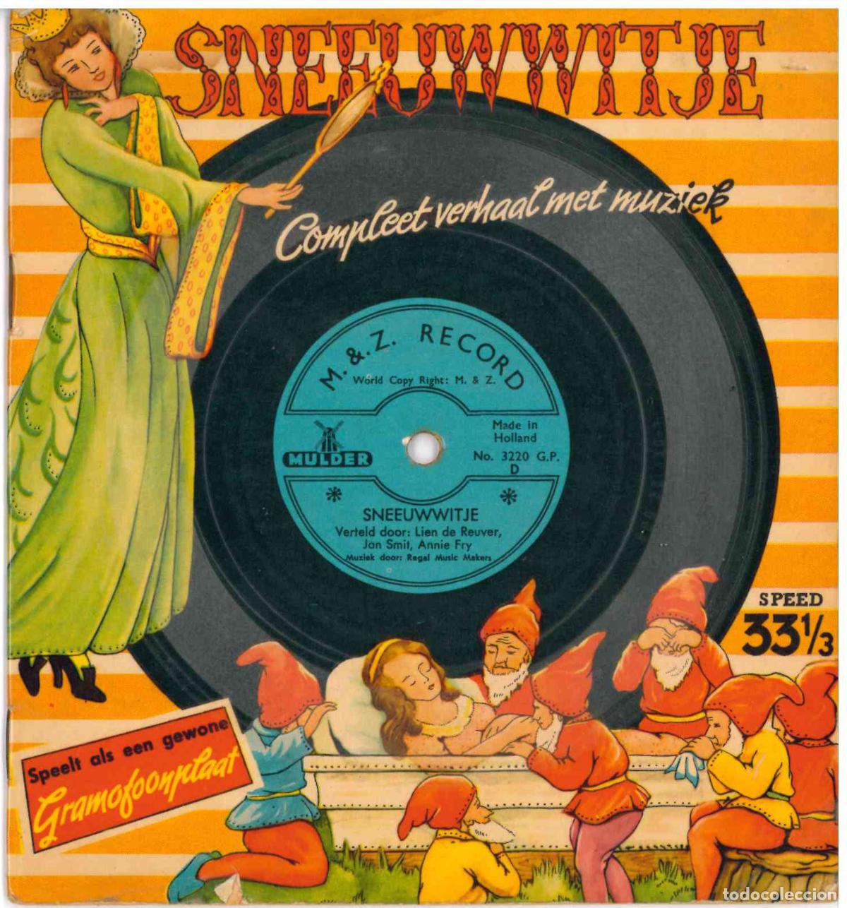 Discos de vinilo: Sneeuwwitje (Blancanieves) Disco libro (Holanda) - Foto 1