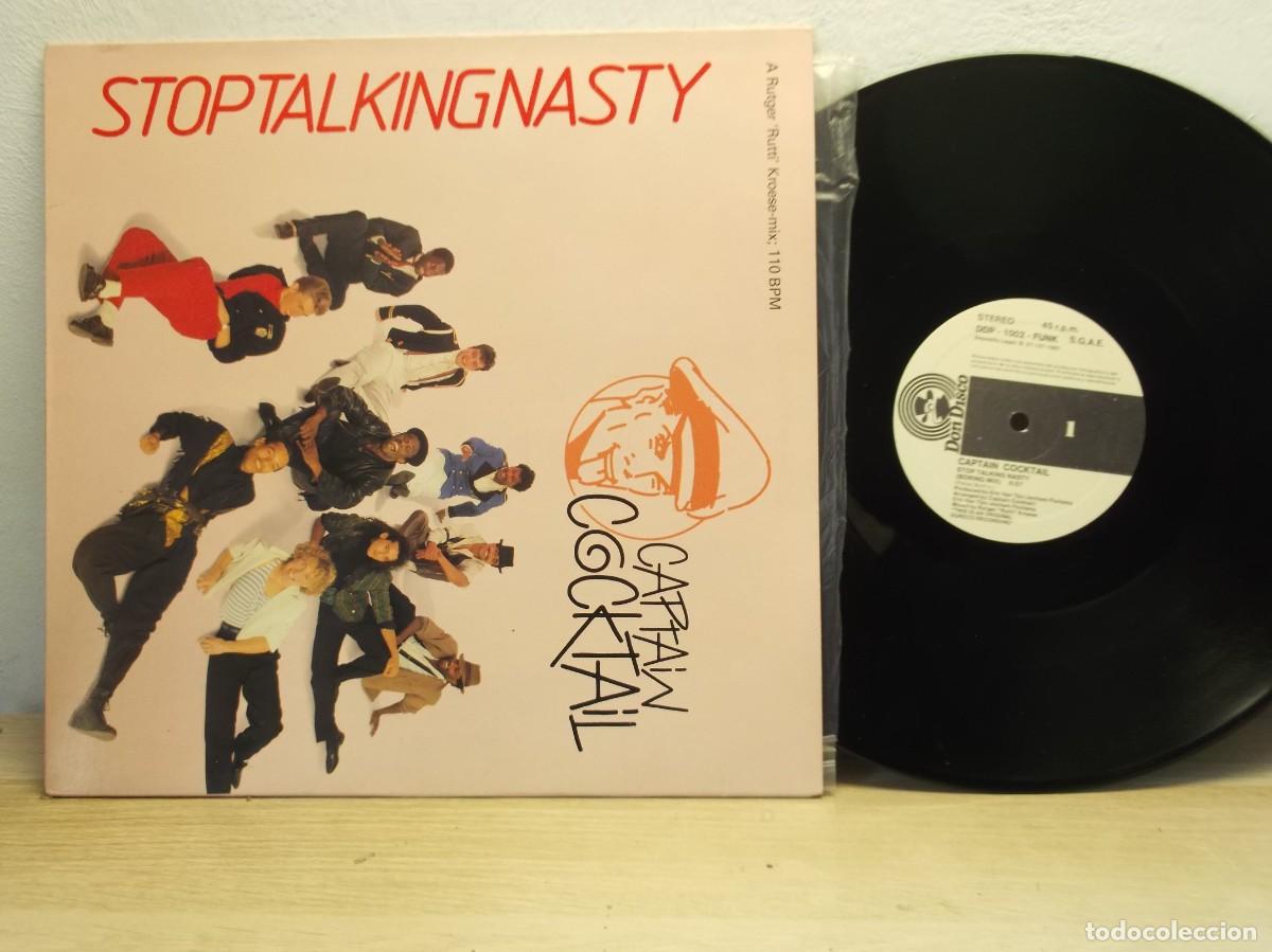 Discos de vinilo: Captain Cocktail &ndash; Stop Talking Nasty MAXI 12&rdquo; 45 RPM