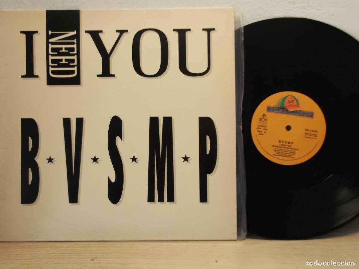 Discos de vinilo: I need you (1988) BVSMP Maxi Single [ 12''] 45 rpm