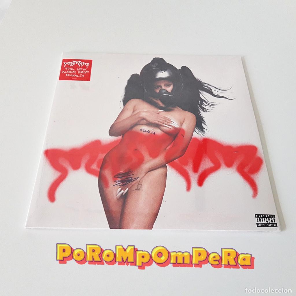 Discos de vinilo: &iexcl;PRECINTADO! ROSAL&Iacute;A MOTOMAMI EDICI&Oacute;N EXCLUSIVA VINILO ROJO + STENCIL
