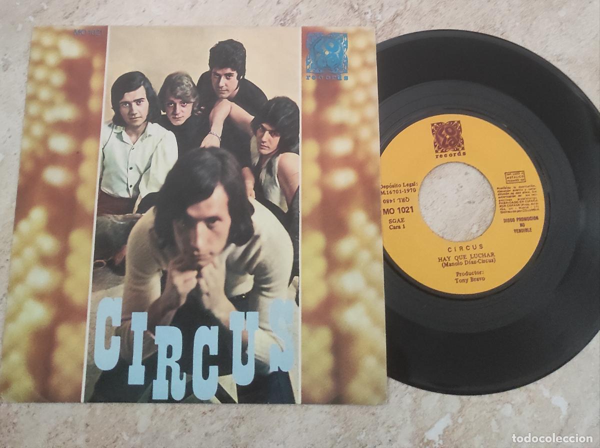 Discos de vinilo: CIRCUS &ndash; HAY QUE LUCHAR / STOP IT &ndash; SG PROMO SPAIN 1970 &ndash; LOLA RECORDS MO 1021