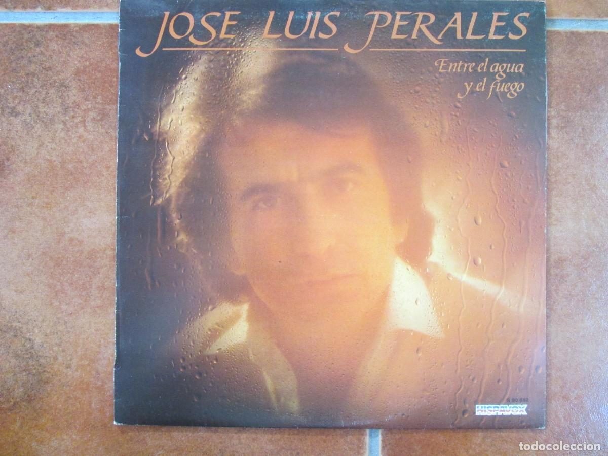 Discos de vinilo: JOS&Eacute; LUIS PERALES - Entre el Agua y el Fuego. LP, ed espa&ntilde;ola 12&rdquo; 1982. Impecable (NM)