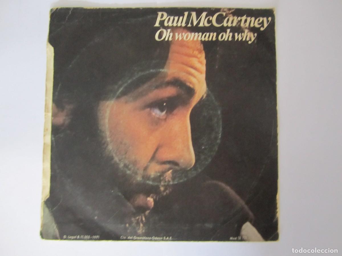 Vinyl records: disco vinilo single paulmccartney oh woman oh why
