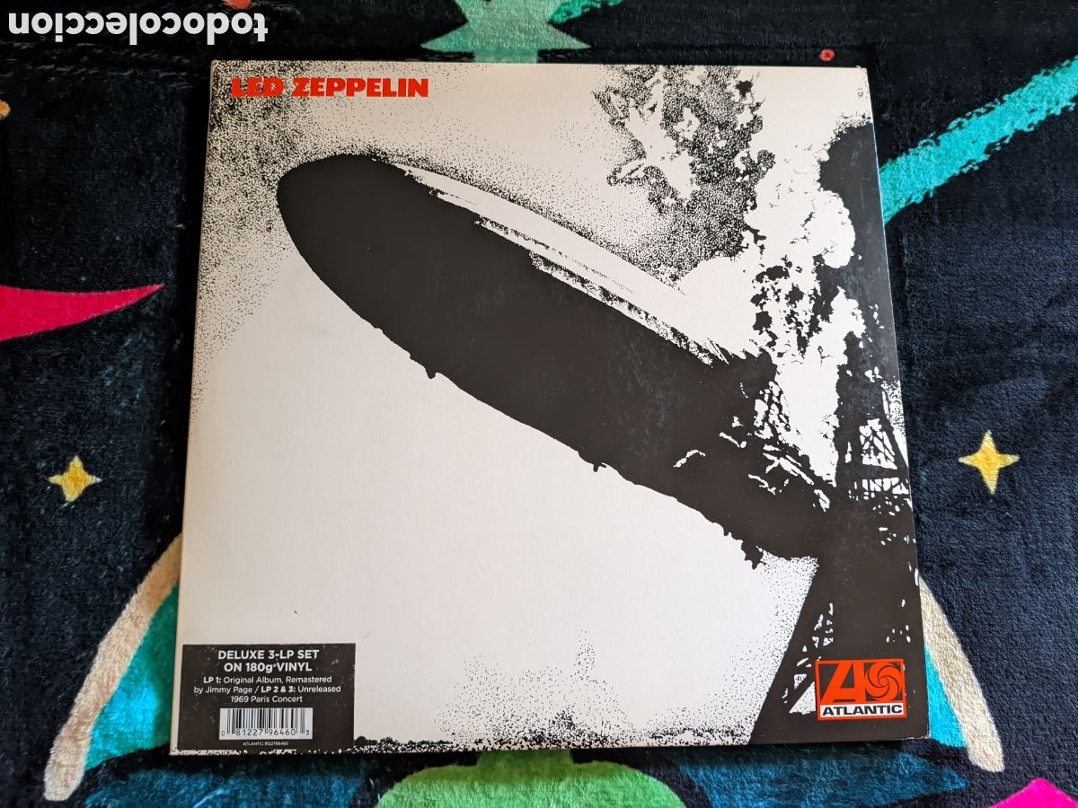 Discos de vinilo: // Led Zeppelin - Deluxe 3LPs set, remasterizados 2014,&aacute;lbum original+Paris Concert 1969,trifold
