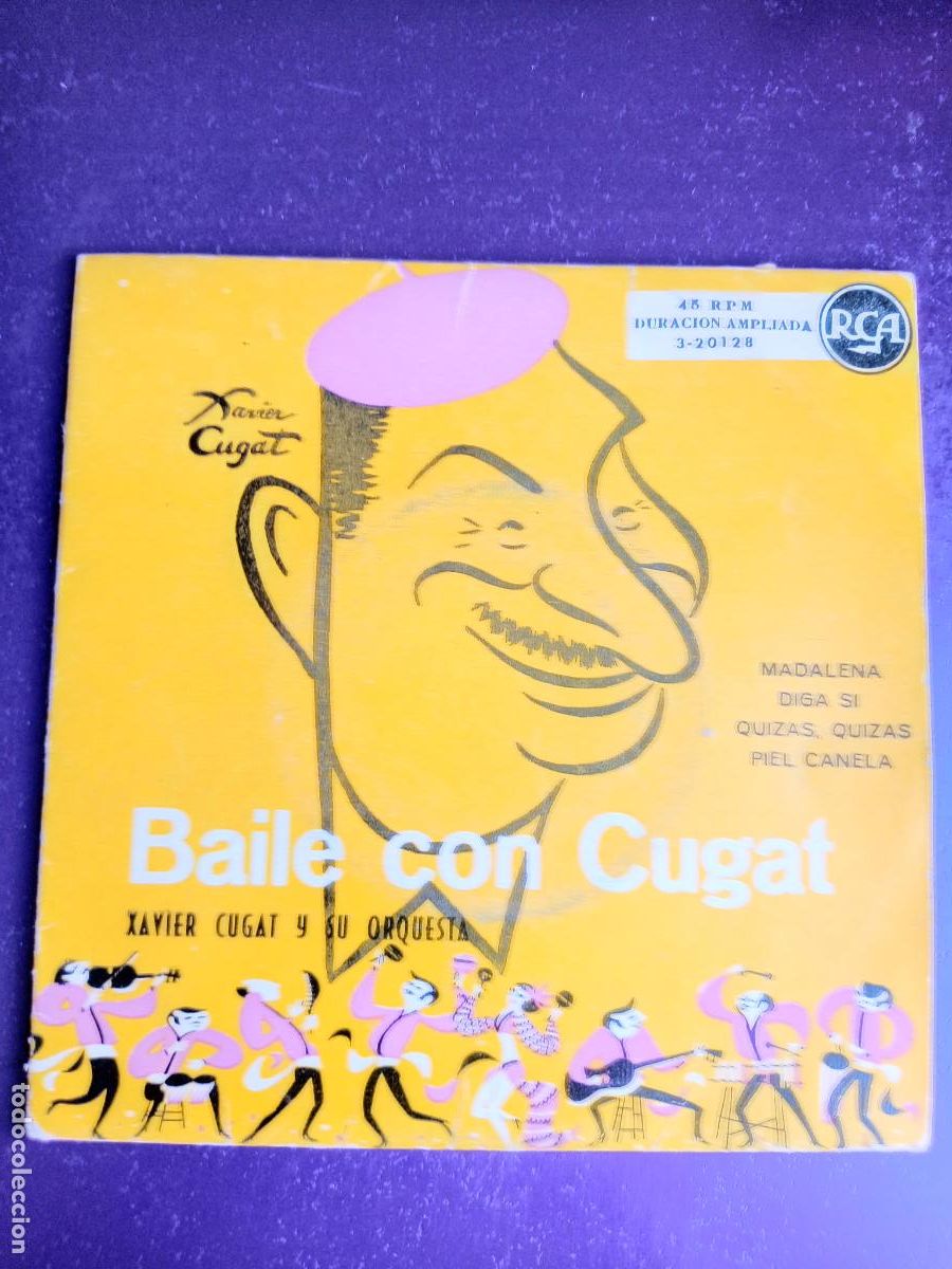 Discos de vinilo: XAVIER CUGAT - EP RCA 1958 - PIEL CANELA / QUIZAS +2 LATIN CUBA MAMBO BOLERO RUMBA JAZZ