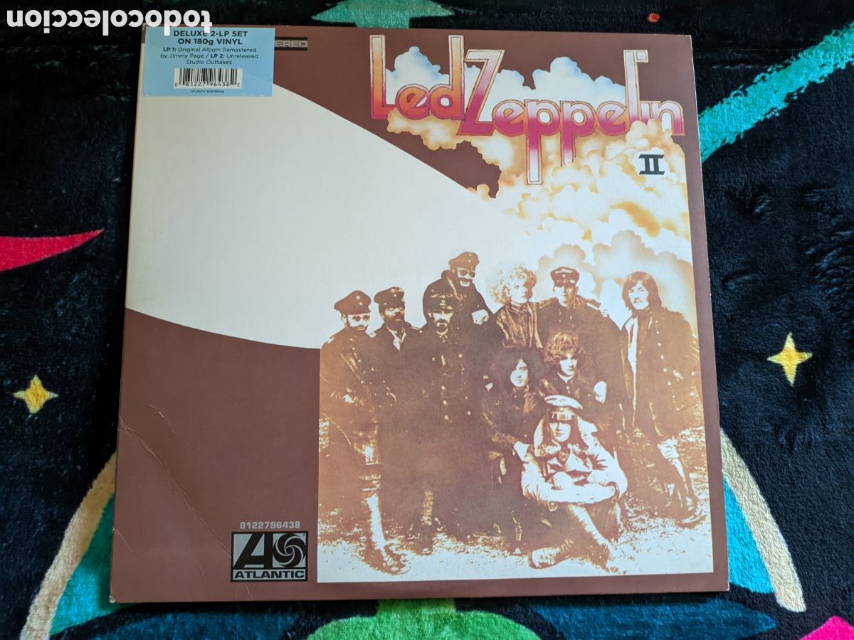 Discos de vinilo: // Led Zeppelin II - Deluxe 2LPs set 2014, original &aacute;lbum+studio outtakes,trifold