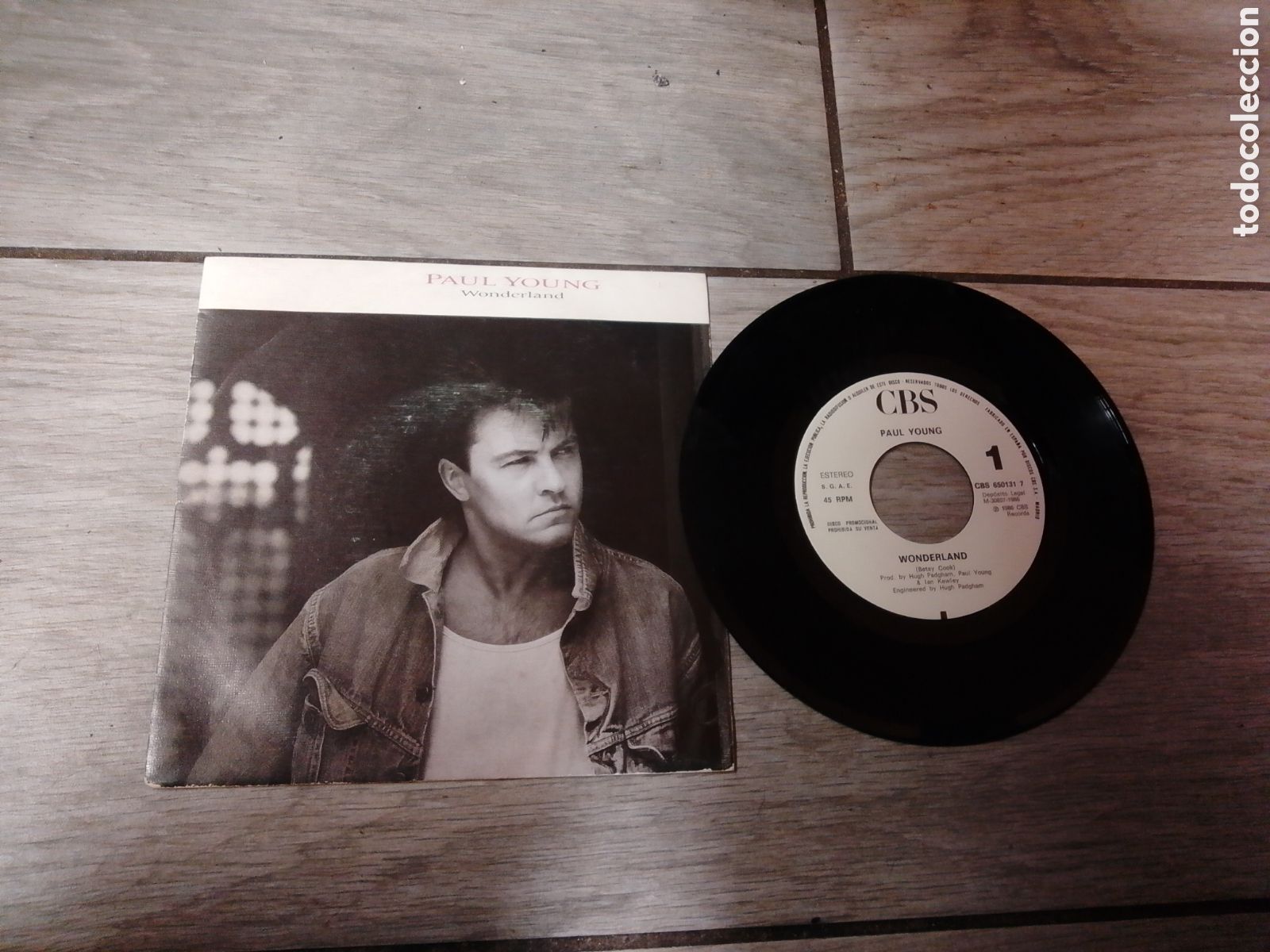 Discos de vinilo: PAUL YOUNG - WONDERLAND - SINGLE - PROMO - SPAIN - CBS - CC -