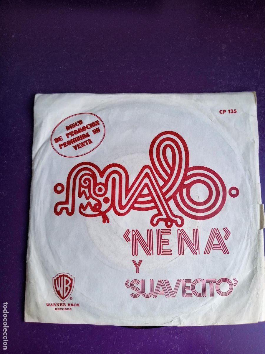 Discos de vinilo: Malo &lrm;&ndash; Nena / Suavecito - SG HISPAVOX 1972 PROMO - BOOGALOO