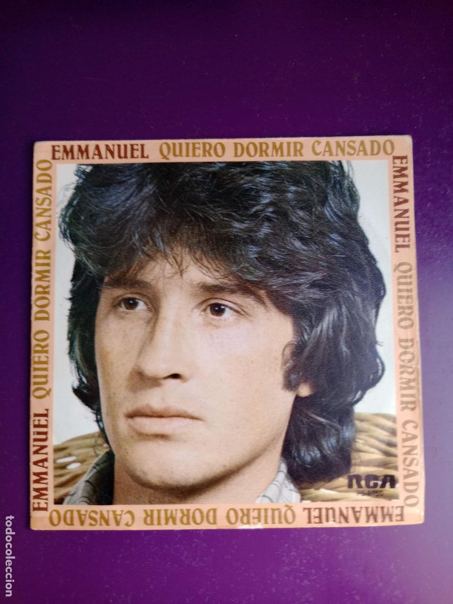 Discos de vinilo: Emmanuel &ndash; Quiero Dormir Cansado - SG rca 1981 - MEXICO POP MELODICA, SIN APENAS USO