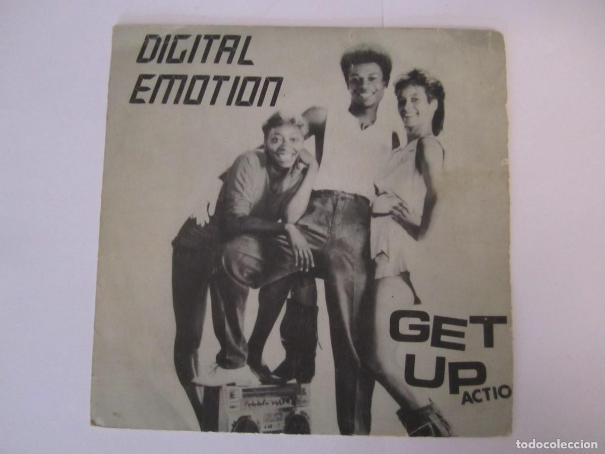 Discos de vinilo: disco vinilo single digital emotion get up - Foto 1