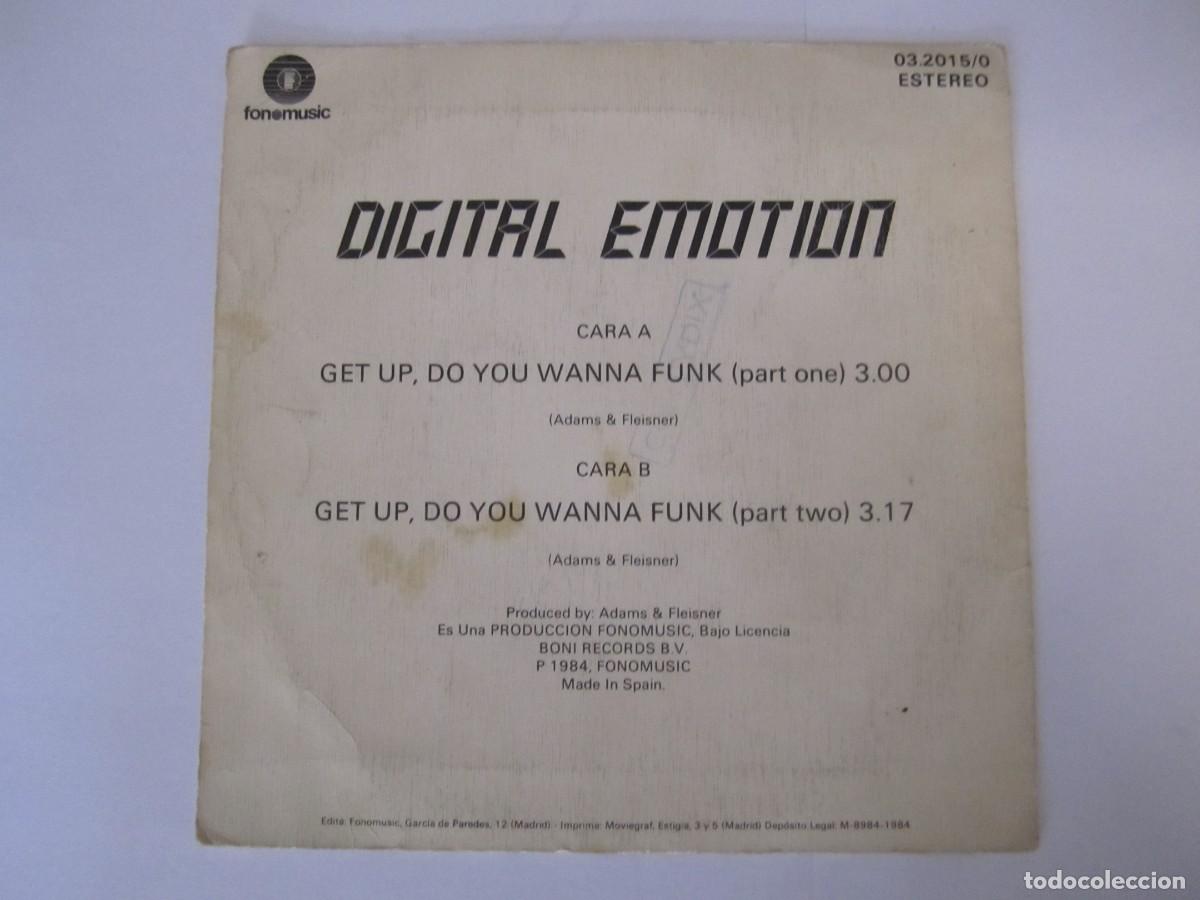 Discos de vinilo: disco vinilo single digital emotion get up - Foto 3