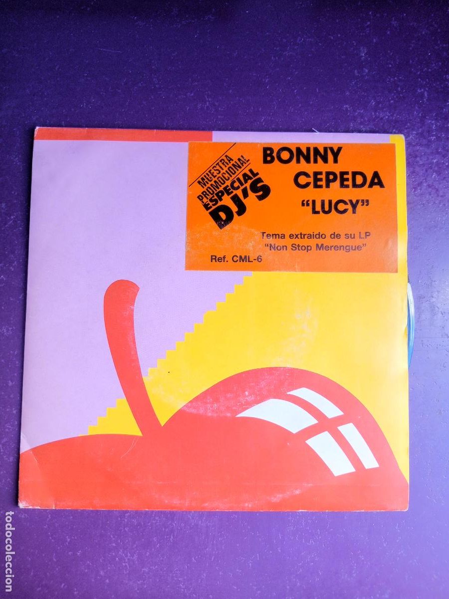Discos de vinilo: Bonny Cepeda &ndash; Lucy - Sg MANZANA 1990 - SALSA DOMINICANA